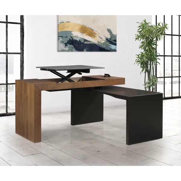 Amish Smart Desk with Adjustable Height Lift Top Amish Smart Desk with Adjustable Height Lift Top